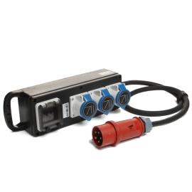 CEE 32A boite triphasé to 3x32A monophasé / M9 box