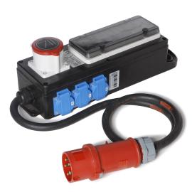 CEE 32 A distributor to 16A CEE/6xpowercord