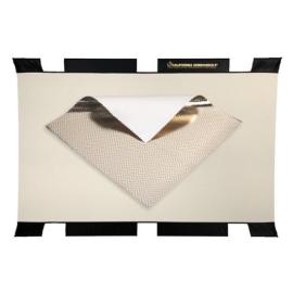 Sunbounce Pro 4x6 fabric zebra(gold-silver)/white