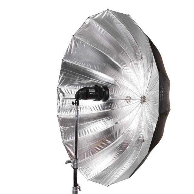 Schirm 165cm deep silber XL