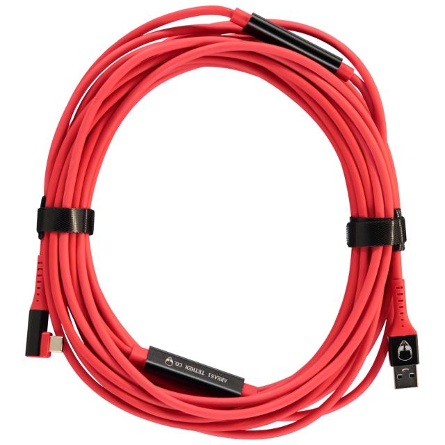 SHOP Area51 O'Hare XL PRO+ // USB-C Right Angle to USB-A 3.0 Tether Cable 9.5m