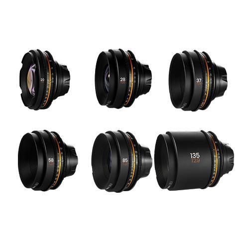Iron Glass Cine MKII Set of 6 (20/28/37/58/85/135mm) PL MK II Round Bokeh