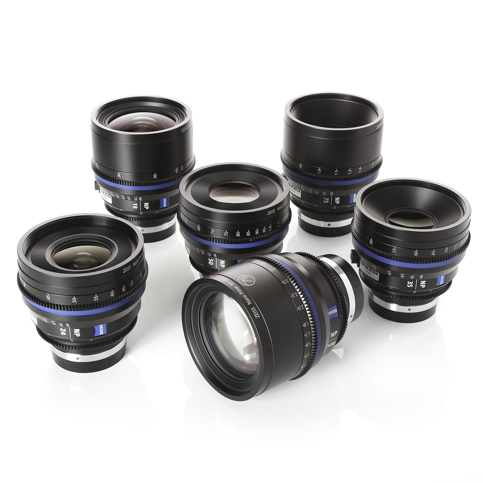 Zeiss Nano Prime Set of 6 E-mount (18/24/35/50/75/100/ T1.5)